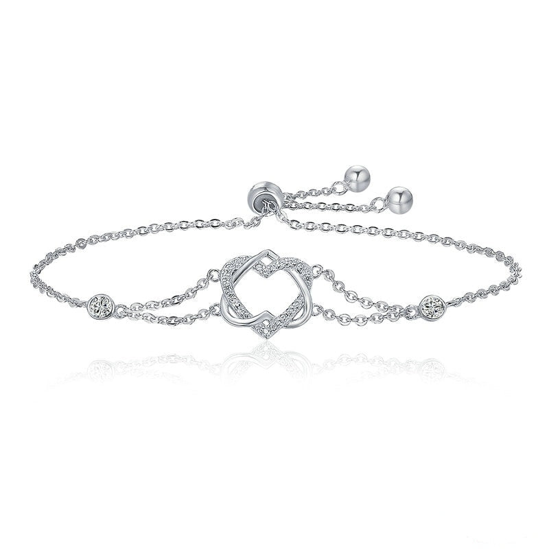 Twisted Double Heart Bracelet