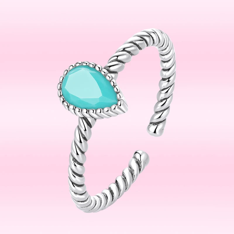 Turquoise Drop Ring