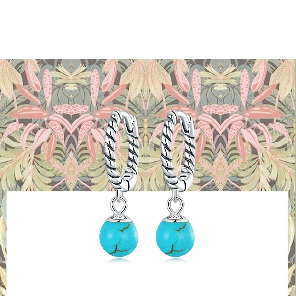 Turquoise beads Earring