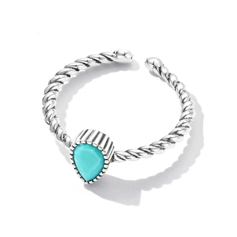 Turquoise Drop Ring