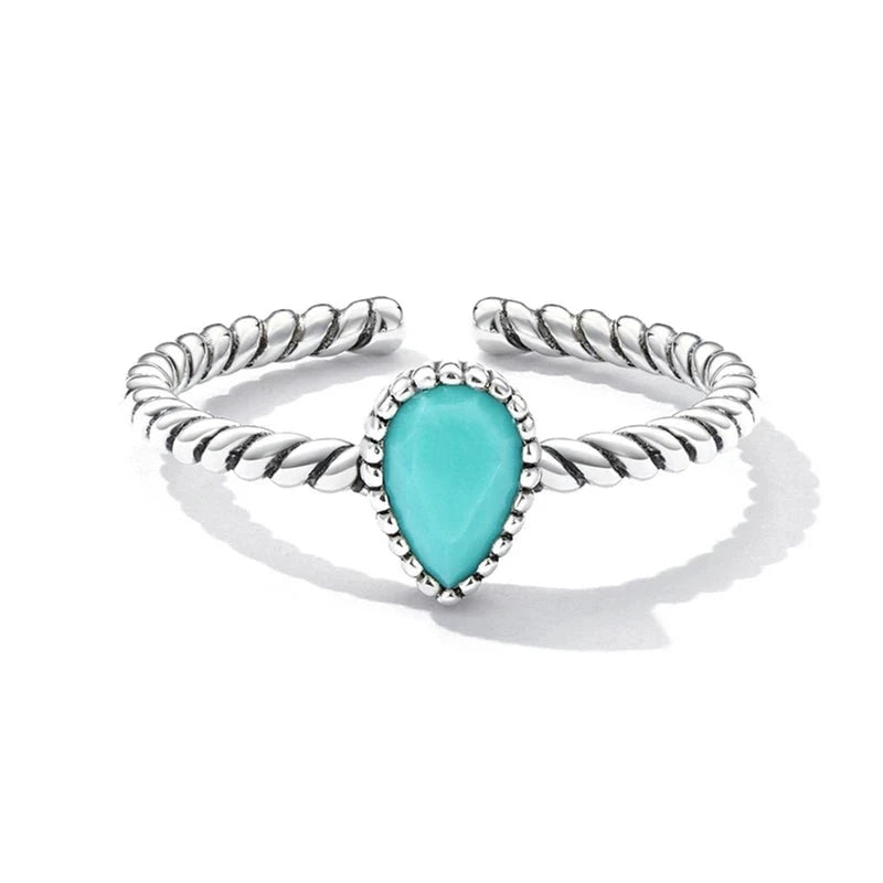 Turquoise Drop Ring