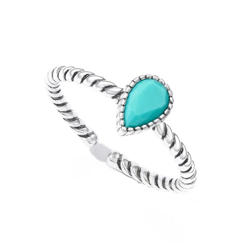 Turquoise Drop Ring