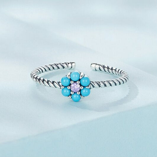 Turquoise Flower Ring