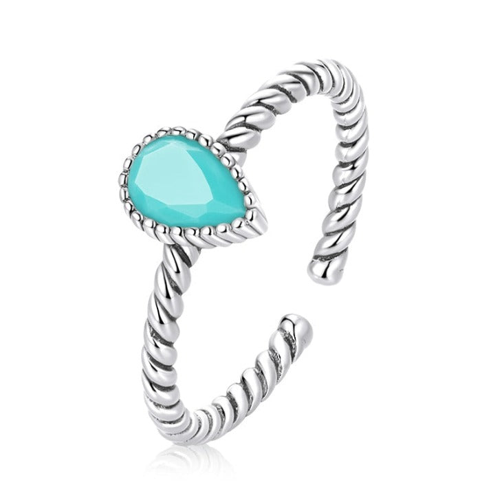 Turquoise Drop Ring