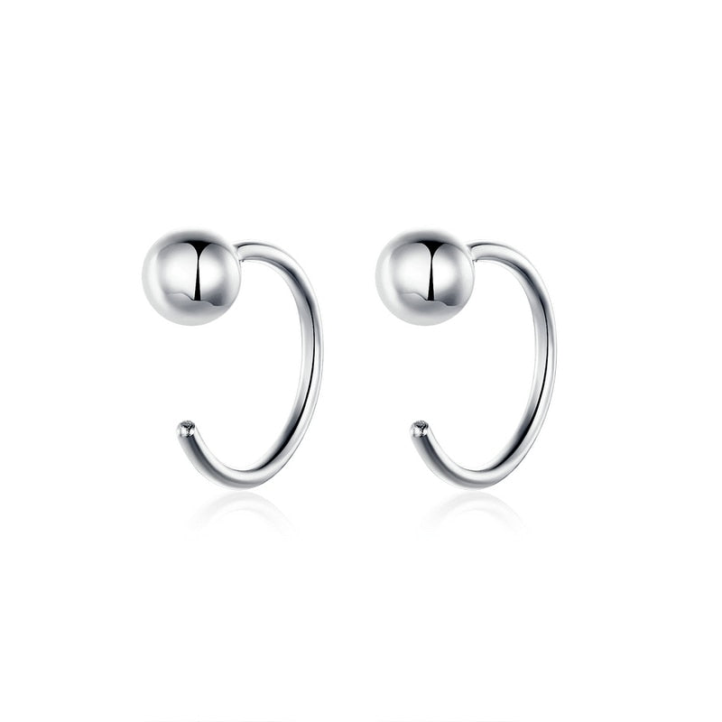 The Silver Ball Earring