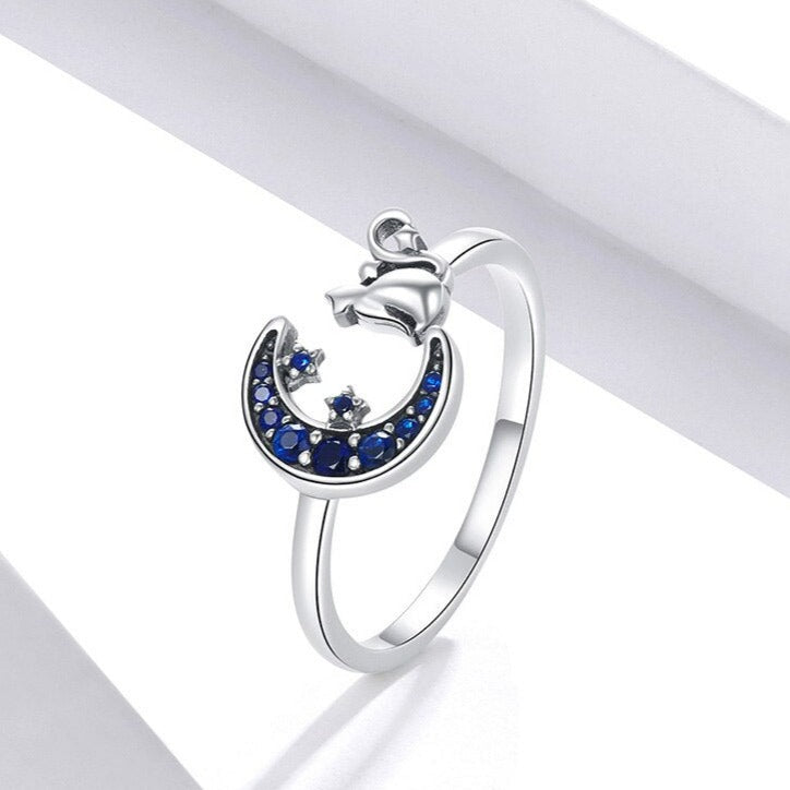 Moon Cat Ring