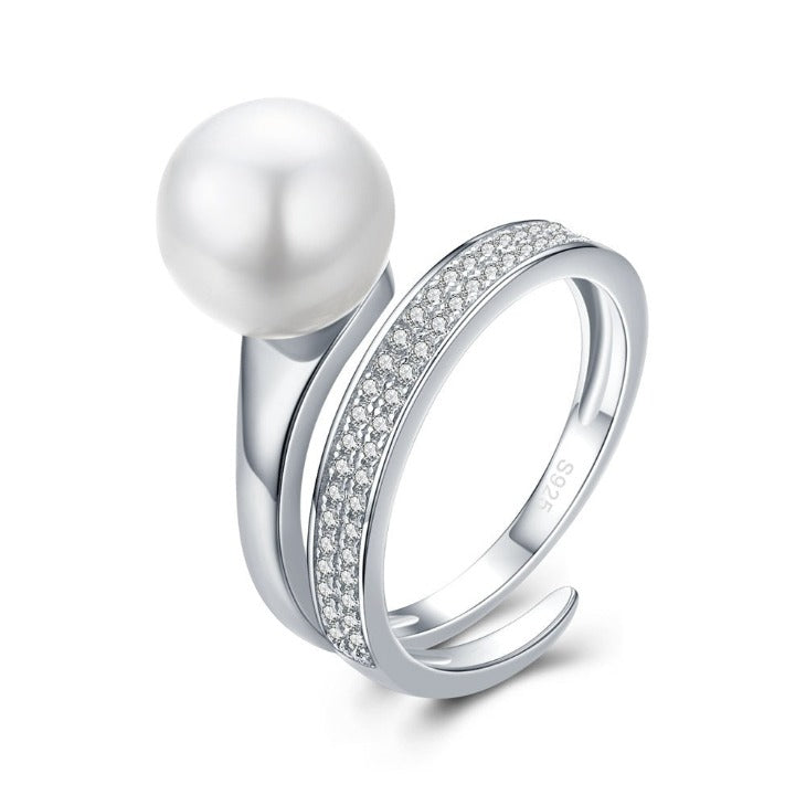 Gentle Shell Bead Ring