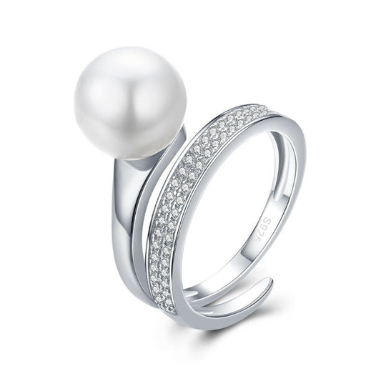 Gentle Shell Bead Ring