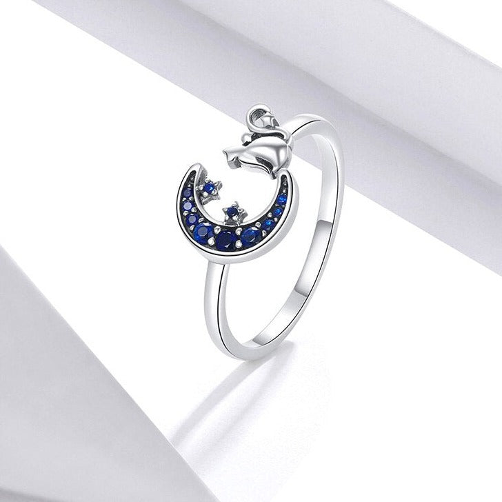 Moon Cat Ring