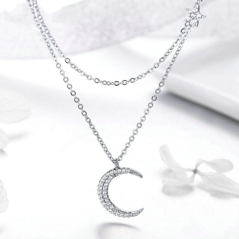 Moon & Star Necklace