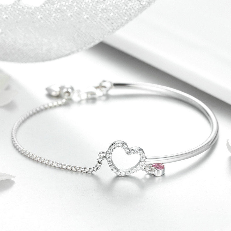 Pink Heart Bracelet