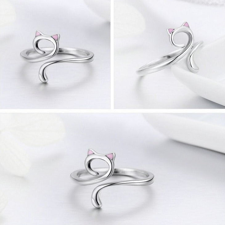 Moon Cat Ring