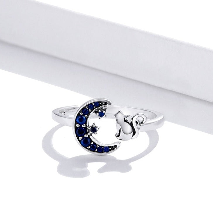 Moon Cat Ring