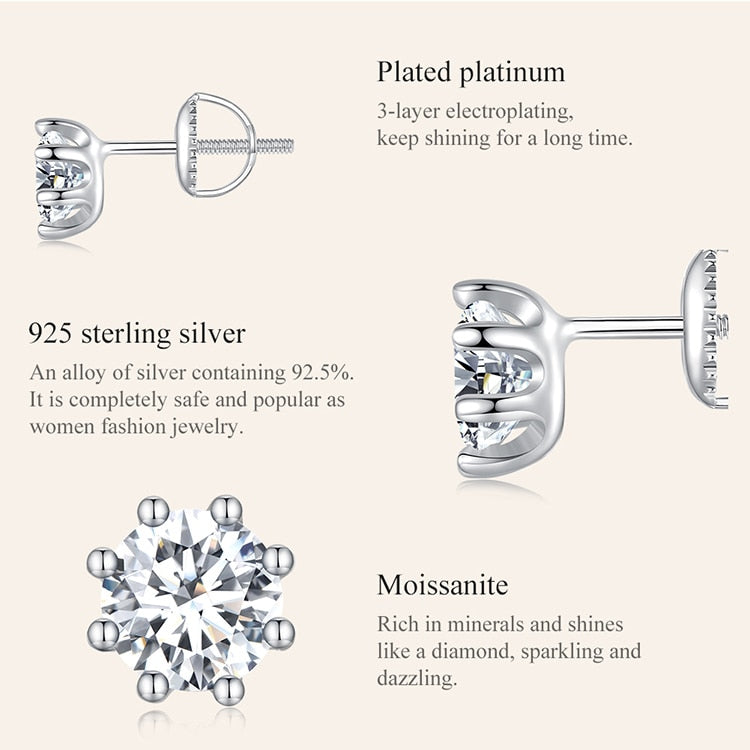 Moissanite Earring