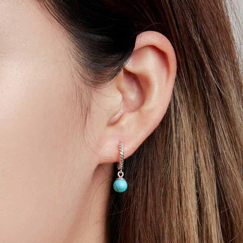 Turquoise beads Earring