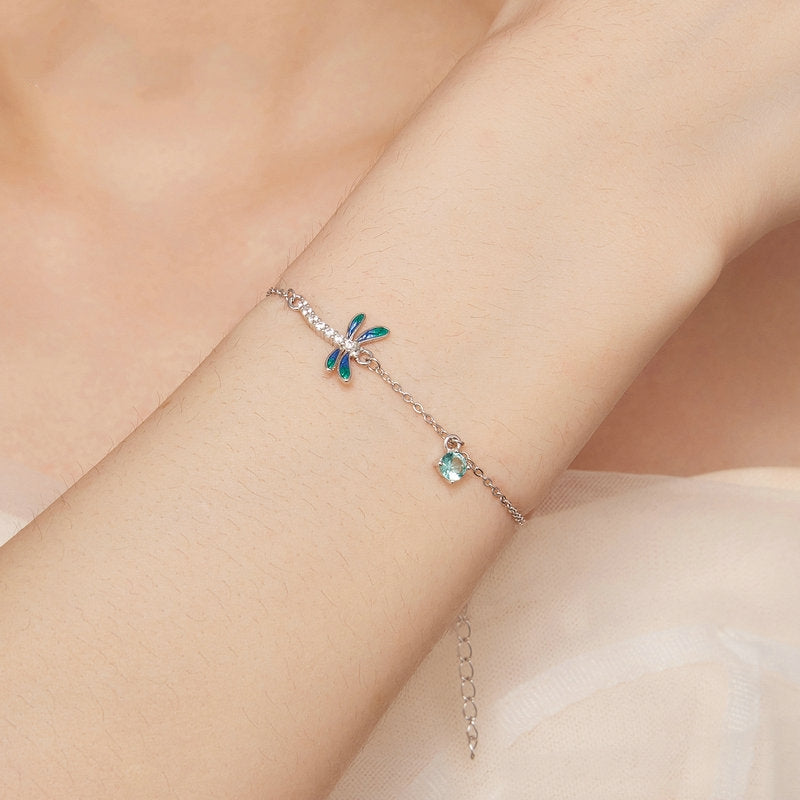 Enamel Dragonfly Bracelet