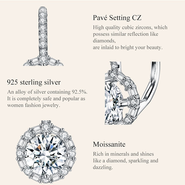 Luxury Moissanite Earring