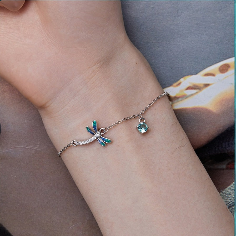 Enamel Dragonfly Bracelet