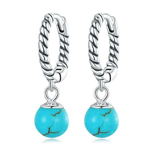 Turquoise beads Earring